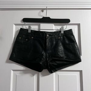 Free People Faux Leather Short